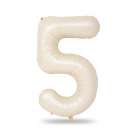 5 Rakam Krem Folyo Balon 34 inç 76-82 cm