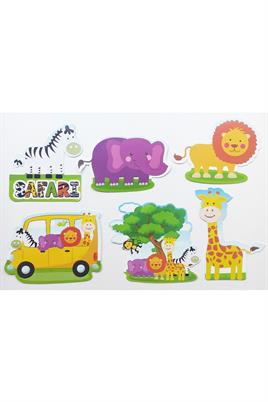 6 Lı Safari Temalı Tavan Süs