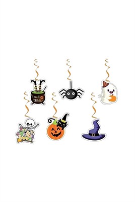 6lı Tavan Süs  Halloween Cadılar Bayramı Parti Malzemesi