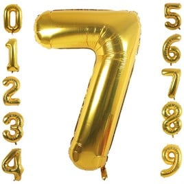 7 Yedi Rakam Gold Folyo Balon 32-34