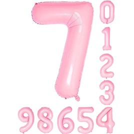 7 Yedi Rakam Pembe Folyo Balon 34