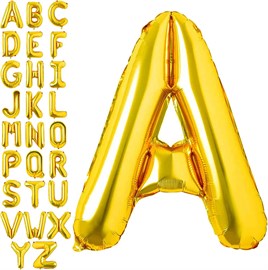 A Harf Gold Folyo Balon16 İnç 36 cm