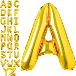 A Harf Gold Folyo Balon16 İnç 36 cm
