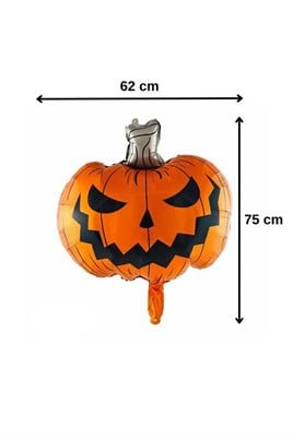 Bal Kabağı Büyük Boy 62x75 Cm Folyo Balon Halloween Cadılar Bayramı Parti Malzemesi