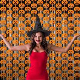 Balkabağı Kapı Perdesi Halloween Cadılar Bayramı Parti Malzemesi