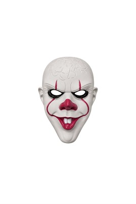 Beyaz Korku Palyaço Maskesi – Halloween Cadılar Bayramı Tam Yüz Kostüm Maskesi