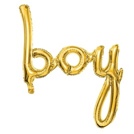 Boy Gold Folyo Balon - Bebek Çocuk Parti Kutlama Seti 