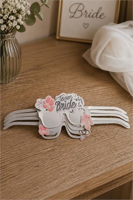 Bride Team Gümüş Parti Gözlüğü Seti (6’lı)