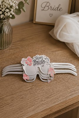 Bride Team Gümüş Parti Gözlüğü Seti (6’lı)