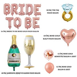 Bride To Be Bekarlığa Veda Parti Kutlama Seti 1