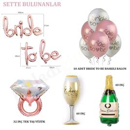 Bride To Be Bekarlığa Veda Parti Kutlama Seti 3