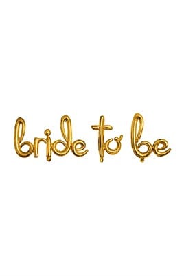 Bride To Be El yazılı Gold Folyo Balon