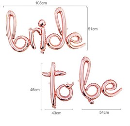 Bride To Be El Yazılı Rose Gold Folyo Balon 