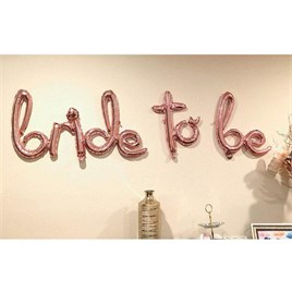 Bride To Be El Yazılı Rose Gold Folyo Balon 