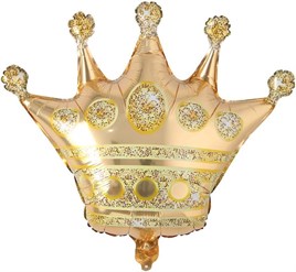 Büyük Boy Gold Kral Tacı Folyo Balon 75 cm