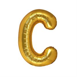C Harf Gold Folyo Balon 32-34 Inc 82 cm
