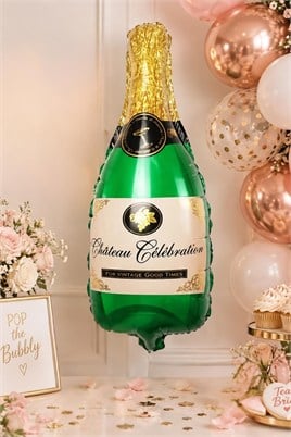 Chateau Celebration Yazılı Yeşil 104x49 Cm Büyük Boy Folyo Balon Bride To Be Bekarlığa Veda 