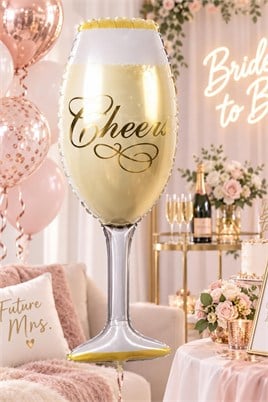 Cheers Yazılı 92X37 Cm Büyük Boy Folyo Balon Bride To Be Bekarlığa Veda