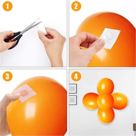 Çift Taraflı Balon Yapıştırma Bandı 100lü