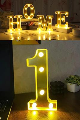 Dekoratif Led Işıklı 3D 1 Rakamı Büyük Boy Organizasyon Doğum Günü Kutlama
