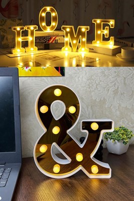 Dekoratif Led Işıklı 3D  And Büyük Boy Organizasyon Doğum Günü Kutlama