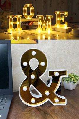 Dekoratif Led Işıklı 3D  And Büyük Boy Organizasyon Doğum Günü Kutlama