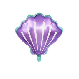 Deniz Kabuğu Folyo Balon  52*54 cm Lila