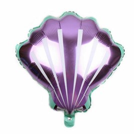 Deniz Kabuğu Folyo Balon  52*54 cm Lila