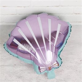 Deniz Kabuğu Folyo Balon  52*54 cm Lila