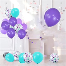 Deniz Kızı Konsepti Balon Seti 17 Adet  Balon