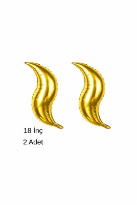 Deniz Kızı Kuyruğu Folyo Balon Gold 18 İnç (2 Adet)