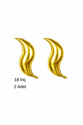 Deniz Kızı Kuyruğu Folyo Balon Gold 18 İnç (2 Adet)