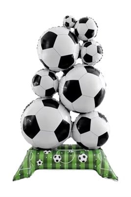 Futbol Temalı Ayakta Duran Folyo Balon 56x98 cm – Doğum Günü & Parti Süsü