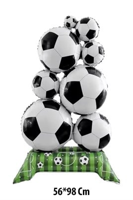Futbol Temalı Ayakta Duran Folyo Balon 56x98 cm – Doğum Günü & Parti Süsü