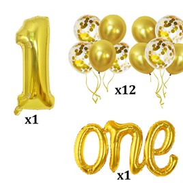 Gold 1 Yaş Doğum Günü Seti