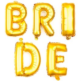 Gold Renkli Bride 36 cm Folyo Balon Seti