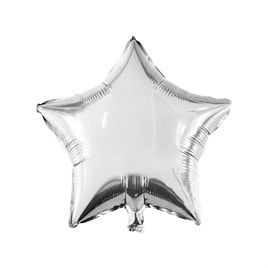 Gümüş Konsept 1 Yaş Doğum Günü Kutlama Seti Beyaz Gümüş Konfetili Balon Rakam Yıldız Folyo ve Banner