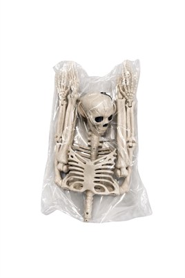 Halloween Cadılar Bayramı 90 Cm Asılabilir İskelet Dekor Süsü – Hareketli Kuru Kafa İskelet