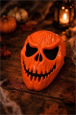 Halloween Cadılar Bayramı Astarlı Bal Kabağı Maske 