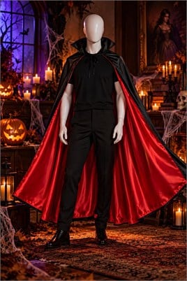 Halloween Cadılar Bayramı Çift Taraflı Pelerin 