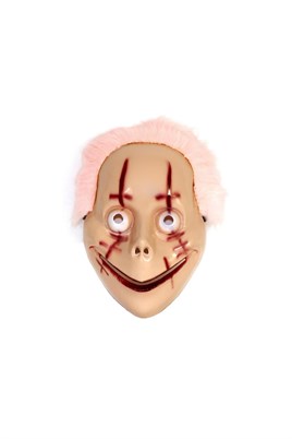 Halloween Cadılar Bayramı Halloween Pembe Saçlı Palyaço Maske