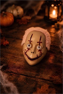 Halloween Cadılar Bayramı Halloween Pembe Saçlı Palyaço Maske