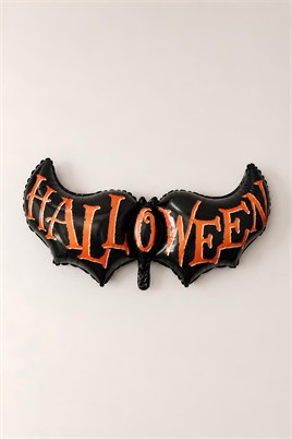 Halloween Cadılar Bayramı  Halloween Yazılı Büyük Boy Folyo Balon 43x117 cm