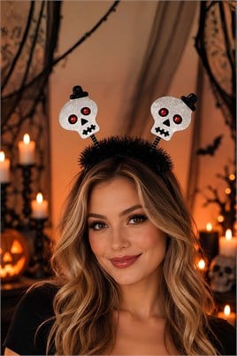 Halloween Cadılar Bayramı Kurukafa Taç