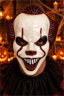 Halloween Cadılar Bayramı Pennywise Katil Palyaço Maske 