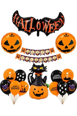 Halloween Cadılar Bayramı Temalı Halloween Parti Konsept Set 1 