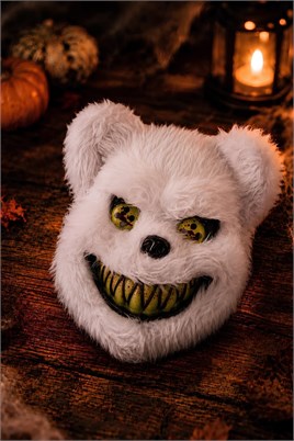 Halloween Cadılar Bayramı Tüylü Beyaz Bear Halloween Maske 