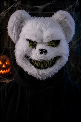 Halloween Cadılar Bayramı Tüylü Beyaz Bear Halloween Maske 