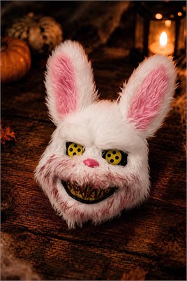 Halloween Cadılar Bayramı Tüylü Tavşan Halloween Maske 