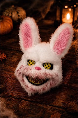 Halloween Cadılar Bayramı Tüylü Tavşan Halloween Maske 